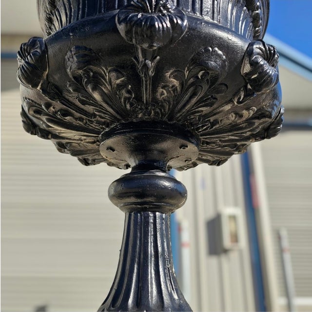 Cast Aluminum Victorian urn. This is a great alternative to cast iron pots. Lighter weight but has all the look of a cast...