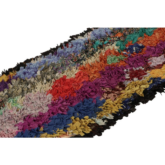 Rug & Kilim Vintage Azilal Moroccan Style Boucherouite Runner Rug, From Rug & Kilim For Sale - Image 4 of 7