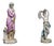Polychrome Porcelain Sculptures Depicting Female Figures from Meissen, Late 19th Century, Set of 2 For Sale