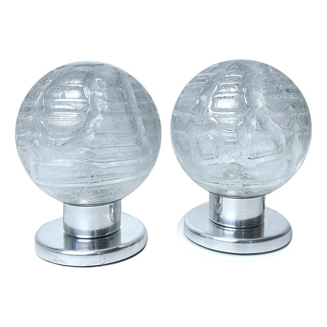 Vintage Space Age Table Lamps from Doria, 1970s, Set of 2 For Sale