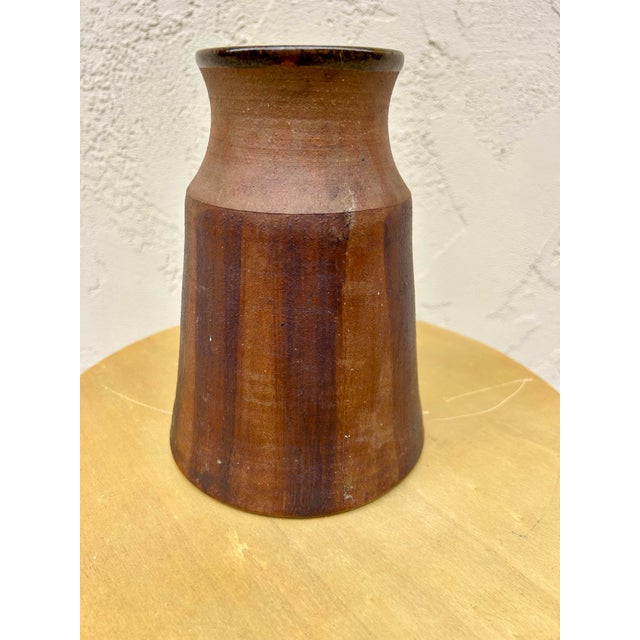 Ceramic Signed Calder Mid-Century Modern Ceramic Vase For Sale - Image 7 of 11