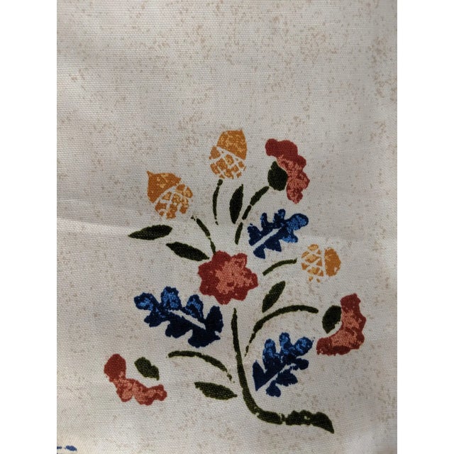 Vintage English Cottage Block Print Style Schumacher Fabric 1.8 Yards For Sale - Image 12 of 15
