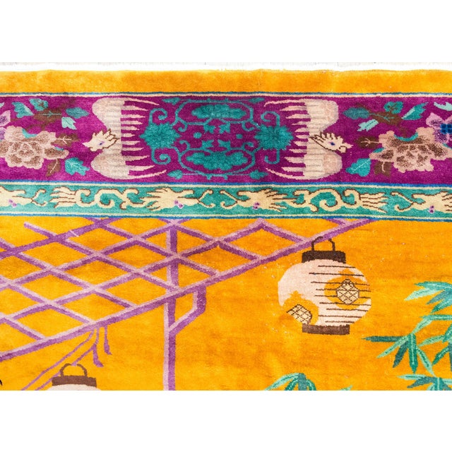 Extraordinary Early 20th Century Chinese Art Deco Rug For Sale - Image 10 of 15