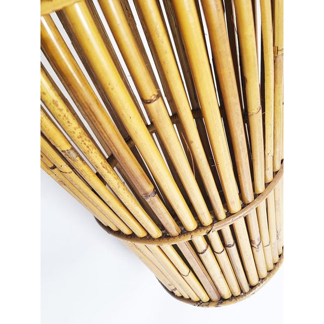Mid-Century Modern Italian Bamboo Umbrella Stand by Franco Albini, 1960s For Sale - Image 5 of 7
