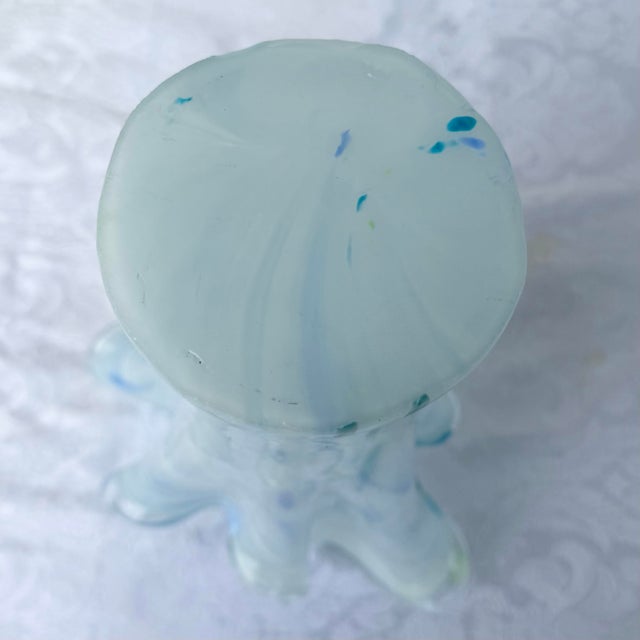 Italian Hand-Blown Art Glass Vase Made in the Murano Tradition For Sale In West Palm - Image 6 of 6
