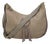 Mid 20th Century Nina Ricci Gray Leather Hobo Shoulder Bag For Sale