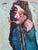 Vintage Abstract Original Oil Painting on Board For Sale - Image 4 of 8