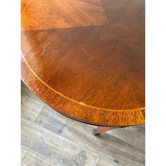 1980s 1980s Baker Furniture Neoclassical Mahogany Side Table For Sale - Image 5 of 10