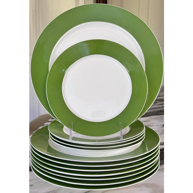 Vera Neumann Papillon Dreams Stripe Up the Bands Plates - 13 Pieces For Sale - Image 12 of 14