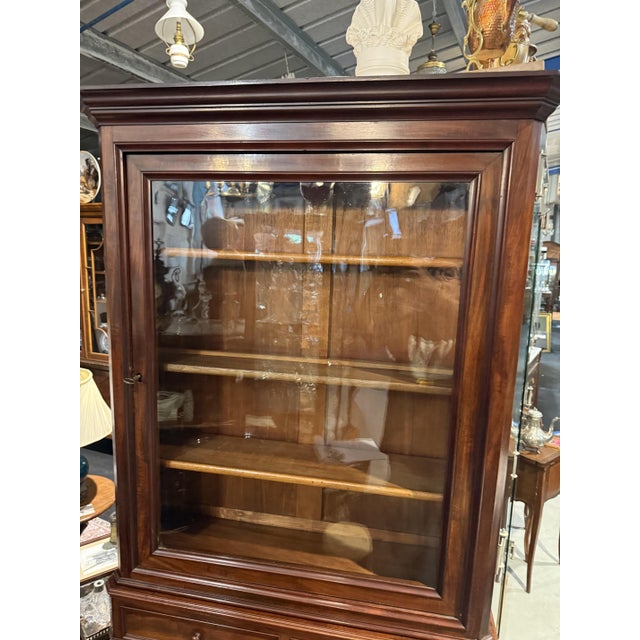 Napoleon III Mahogany Brown Scriban For Sale - Image 6 of 9