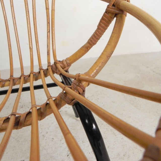 Rattan, Bamboo Childrens Chairs from Rohe Noordwold,e 1950s, Set of 2 For Sale - Image 4 of 18