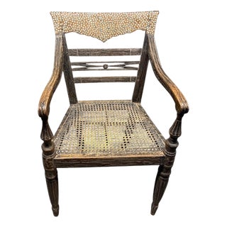 Andrianna Shamaris Rare Antique Raffles Arm Chair For Sale
