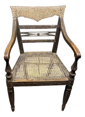 Andrianna Shamaris Rare Antique Raffles Arm Chair