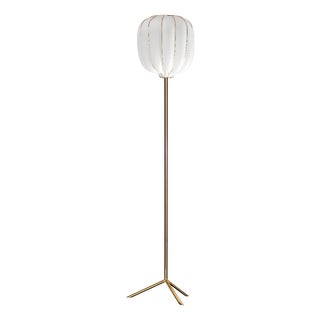 Casamance Floor Lamp with Mouth-Blown Glass by RIVIERA Light For Sale
