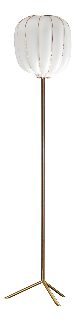 Casamance Floor Lamp with Mouth-Blown Glass by RIVIERA Light