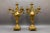 Pair of large French Louis XV style bronze candelabras, circa 1920. Monumental Rococo Revival candelabras with flowing...
