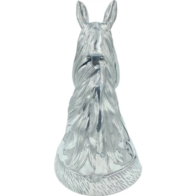 Vintage Equestrian Horse Head Champagne Ice Bucket Cooler Silverplate For Sale In Washington DC - Image 6 of 10