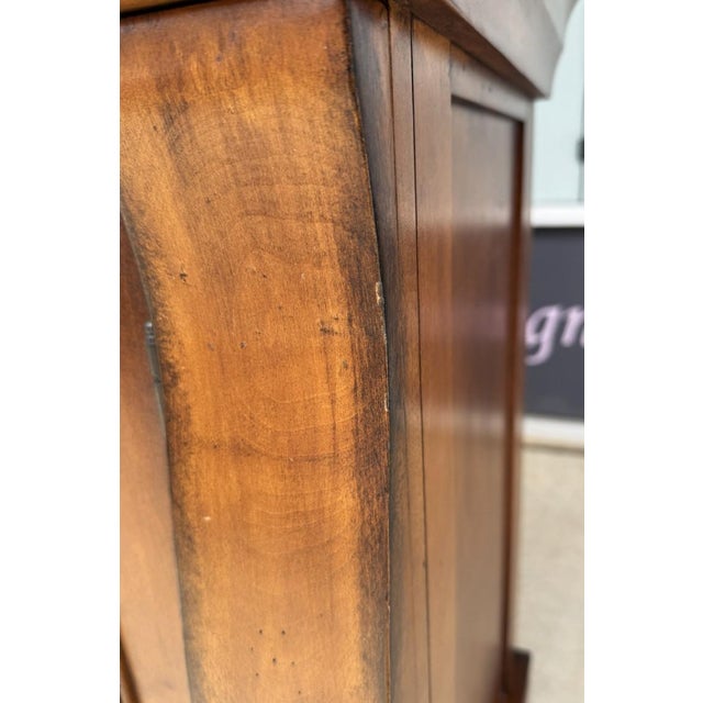 Traditional Wood Buffet With Stone-Inset Top and Wine Storage For Sale - Image 13 of 17