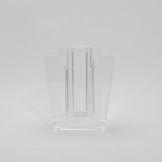 2020s Crystal Fins Vase by Ka Glass For Sale - Image 5 of 9
