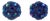 Monique Vedie, Line Vautrin Student Talosel Resin Jeweled Blue Clip Earrings For Sale