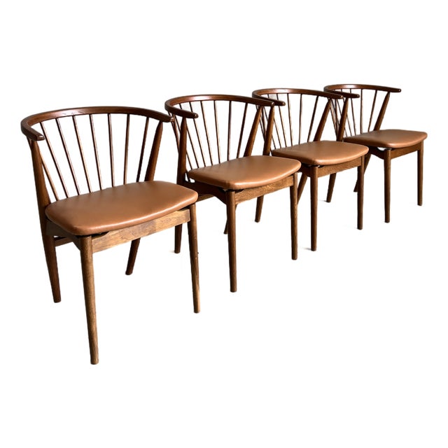 Newly Refinished Teak Dining Chairs by Helge Sibast for Sibast Mobelfabrik - Set of 4 For Sale