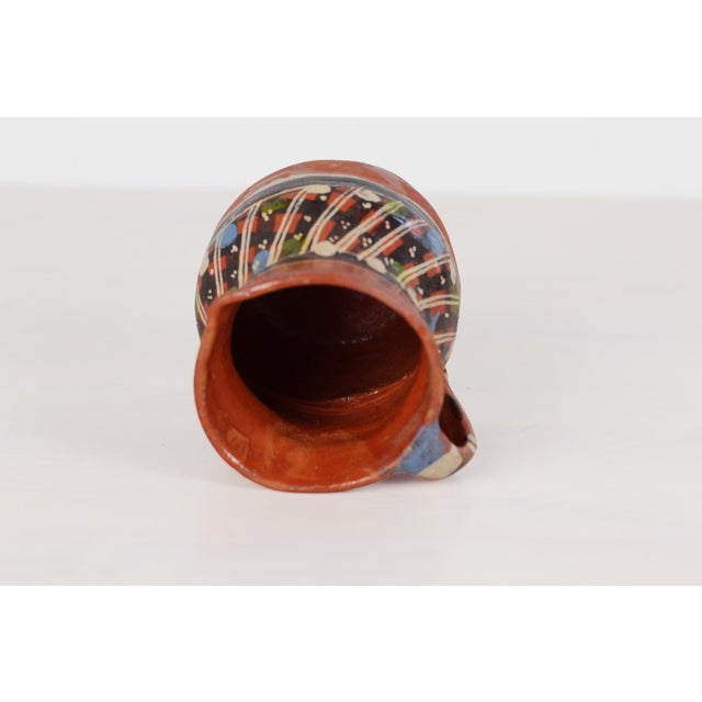 Mid-Century Mexican Redware Pitcher For Sale - Image 12 of 14