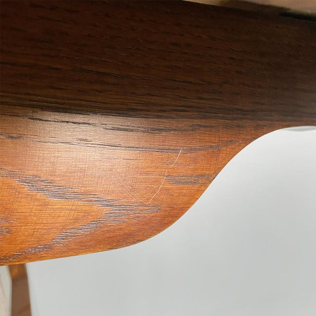 Mid-Century Modern French Oak Dining Table by René Gabriel, 1950s For Sale - Image 17 of 18