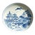 Chinese Ceramic Plate,Blue and White Porcelain Plate Hand Painted Landscape Pattern For Sale
