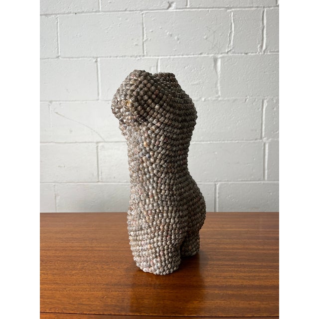 Vintage Shell-Encrusted Nude Torso Sculpture, Mid-Century Modern For Sale In New York - Image 6 of 11