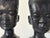 Makonde Ebony Busts, Mueda, Mozambique, 1964, Set of 2 For Sale - Image 4 of 6