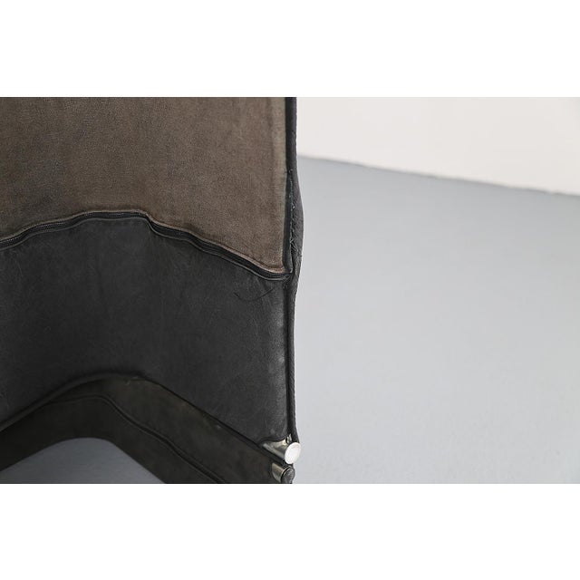 Danish Steel Tube Lounge Chair with Graphic Upholstery from Kebe, Denmark, 1970s For Sale - Image 9 of 18