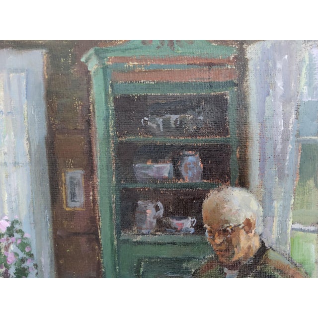 1970s Original Mid Century Norwegian Interior Oil Painting by Karl Vilhelm Anstensen 1978 For Sale - Image 5 of 18