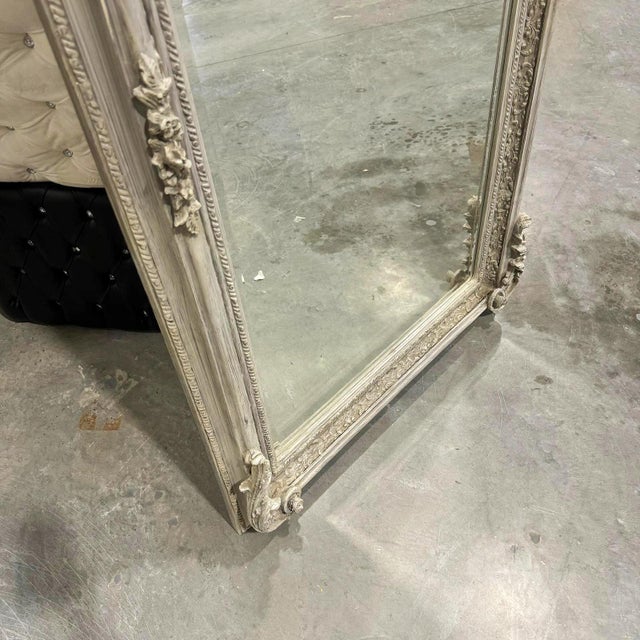 Gray French Style Gray Birds Wall Mirror For Sale - Image 8 of 9