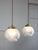 Mid-Century Murano Glass and Brass Pendant Lamp For Sale - Image 13 of 16