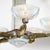 1930s Art Deco Brass Petitot Chandelier W/ Glass Rods & Opalescent Glass Shades For Sale - Image 5 of 18