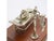 Vintage Italian Silver Doctors Cabinet Scene on Wooden Base attributed to Sacchetti, 1970s For Sale - Image 3 of 13