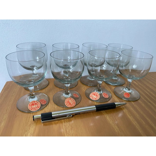 Vintage 1950s Holmegaard Denmark Elsinore Smoke Glass Cordials Stemware