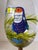 Late 20th Century Set of Seven Hand-Painted Tropical Toucan Wine Glasses With Amber Stems. Coastal Tropical Entertaining For Sale In Indianapolis - Image 6 of 9
