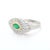 Statement Evil Eye Emerald Diamond Protection Ring in 18k Size 7 For Sale In New York - Image 6 of 9