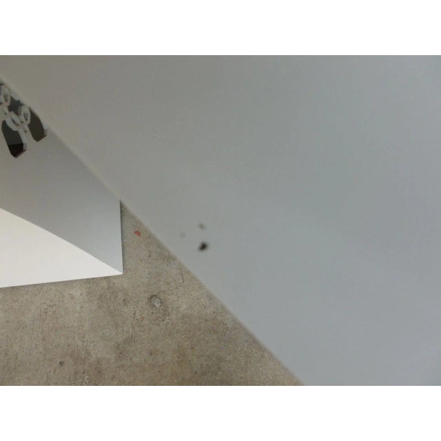 Chinoiserie White Lacquer Stands - a Pair For Sale In Miami - Image 6 of 9