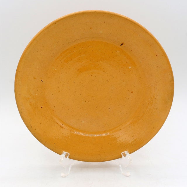 Folk Art Pre-1960 Ben Owen I Era Jugtown Ware Plate For Sale - Image 3 of 5