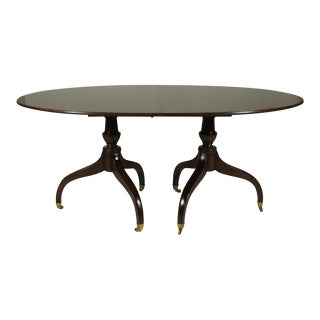 1950s Regency-Style Inlaid Dining Table For Sale