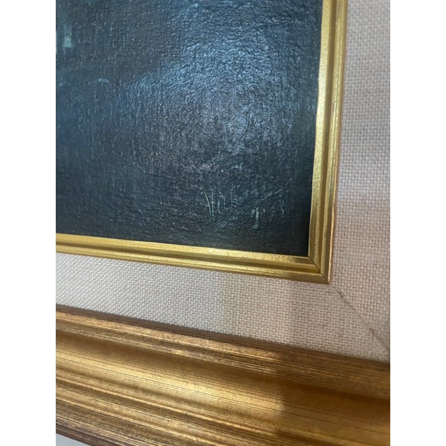 Antique Puerto Rican Tonalist Landscape Painting by José López De Victoria (1869–1930), Oil on Board, Framed For Sale In Houston - Image 6 of 14