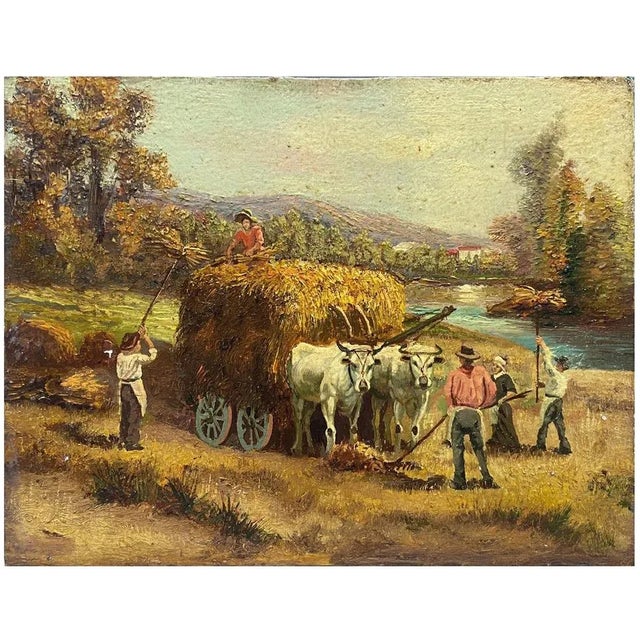 Pietro Colonna, Italian School Rural Landscape, 21st Century, Oil on Canvas For Sale - Image 10 of 10