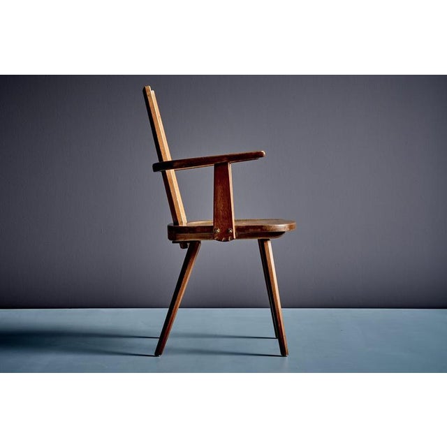 Brutalist Armchairs in Oak by Vervoort, Tilburgnetherlands, 1960s, Set of 2 For Sale - Image 8 of 16