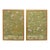 Pair of Chelsea House Edgedale Chinoiserie Painted Silk Panels For Sale