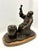 Vintage Bronze Monk Sculpture On A Wooden Base - Signed L Unnasch 3/15 1979 $1800 Measurements 13.25”H x 9”W x 15”L Please...