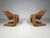1970s Zen Lounge Chairs by Kwok Hoi Chan in Rust Brown Chenille from Steiner, 1970s, Set of 2 For Sale - Image 5 of 8