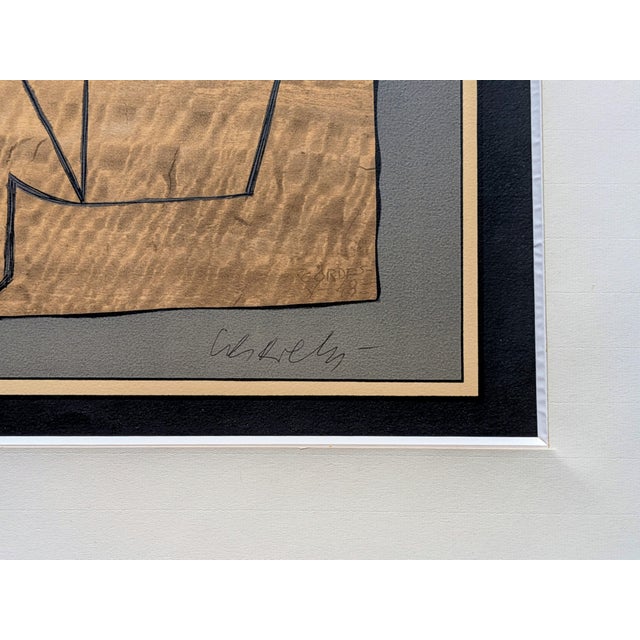 Victor Vasarely - "Gordes Nives" 1971 - Hand-signed and numbered colour lithograph. Under passe-partout of origin,...