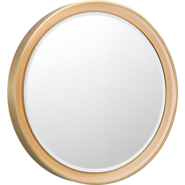 Tricia 24" Illuminated Round Mirror in Hand-Rubbed Antique Brass Designer: Thomas O'Brien Finish: Hand-Rubbed Antique...